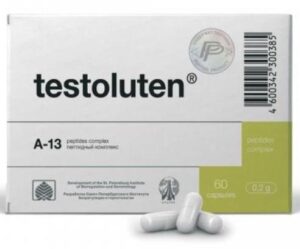 Testoluten A-13 Testes Peptide Bioregulator – 20/60 Capsules