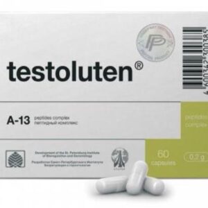 Testoluten A-13 Testes Peptide Bioregulator - 20/60 Capsules
