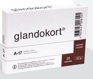 Glandokort – A-17 Adrenal Peptide Bioregulator – 20/60 Capsules