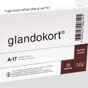 Glandokort - A-17 Adrenal Peptide Bioregulator - 20/60 Capsules