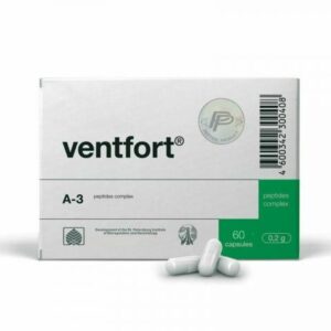 Ventfort - A-3 Blood Vessel Peptide Bioregulator - 20/60 Capsules